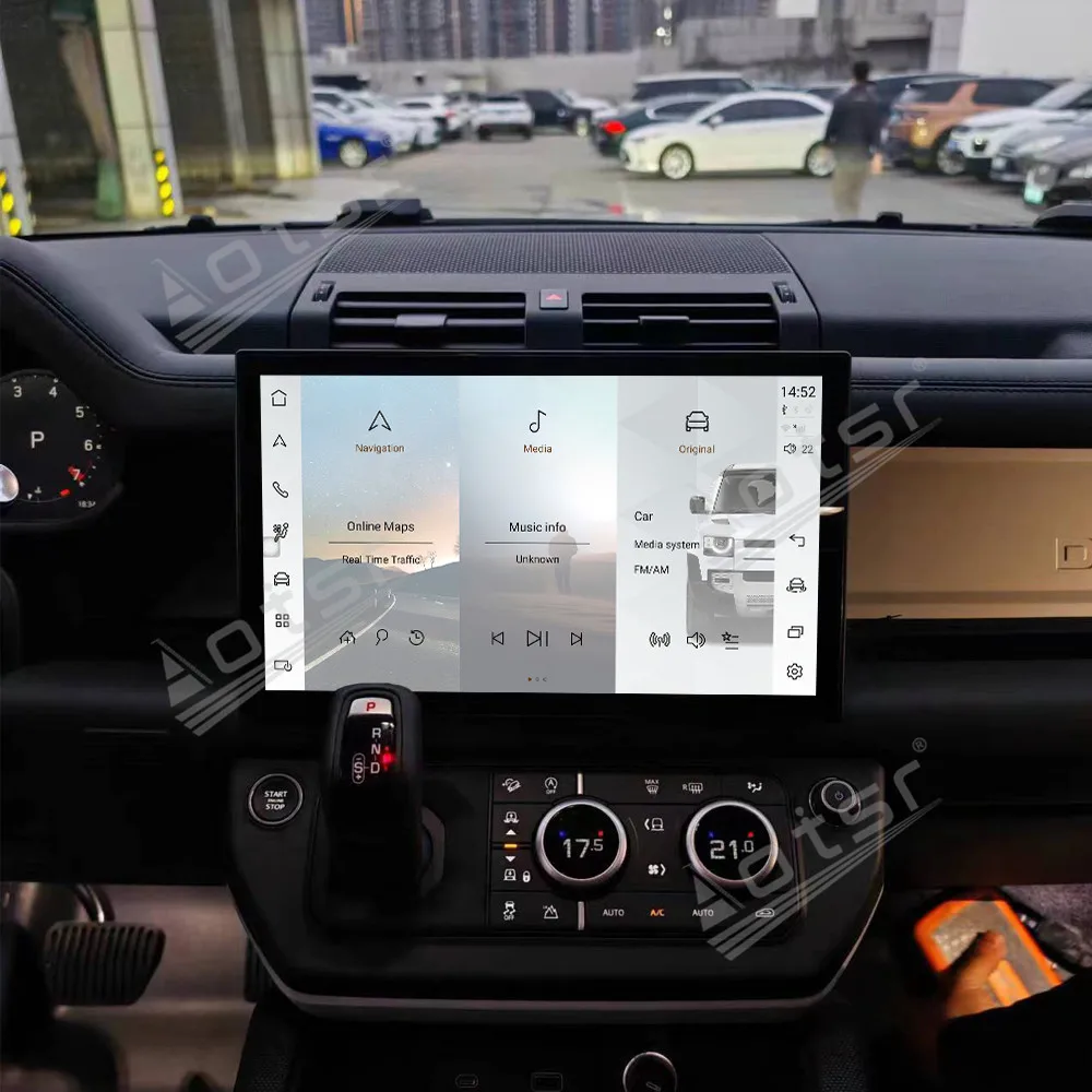 

13,3-дюймовый Android 13 для Land Rover Defender 2020-2024, автомобильный GPS-навигатор, CarPlay HD сенсорный экран, головное устройство, мультимедийный плеер