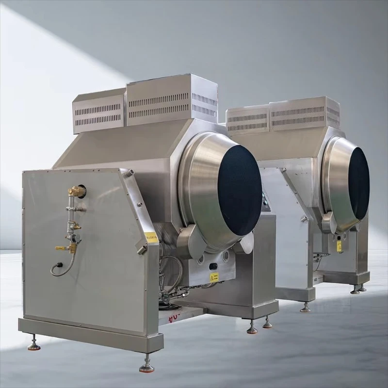 Commercial Automatic Rice Stir Frying Machine Rotating Steel Pan for Kitchens and Restaurants New and Condition