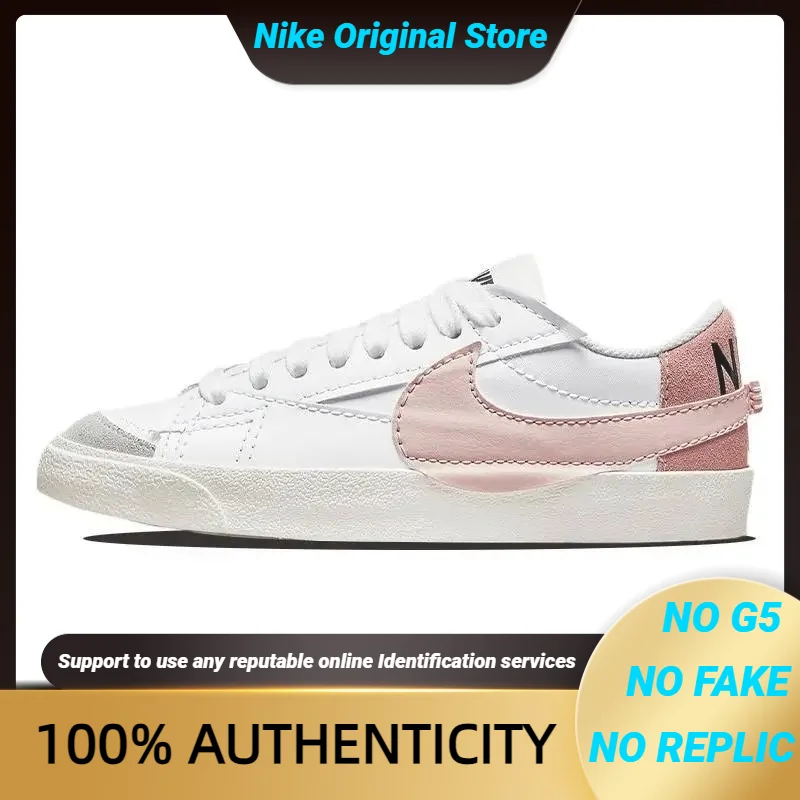 

Женские кроссовки Nike Blazer Low 77 Jumbo White Pink Oxford DQ1470-102