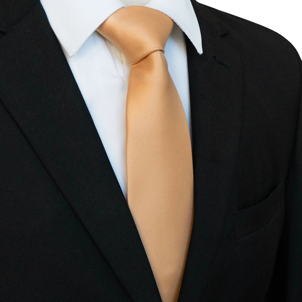 KAMBERFT Klassische Neue 8cm Krawatten für Herren, Einfarbige Krawatte in Rosa, Rot, Gelb, Satin-Krawatten für Geschäft, Hochzeit, Party, Geschenk – Detail 13