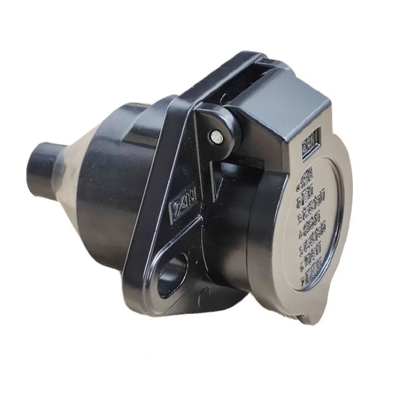 Truck 24V semi-trailer truck seven-hole socket spiral seven-core cable terminal accessories 7-hole plug