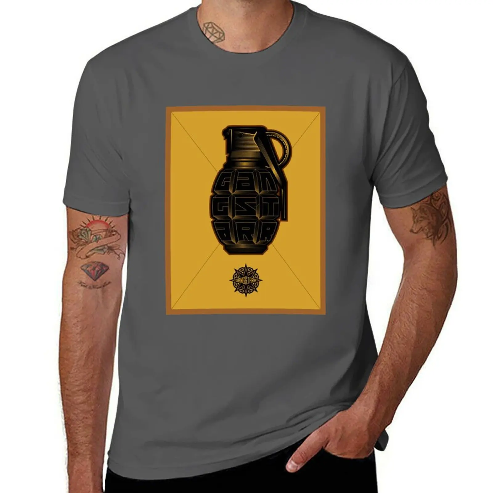 Gang starr T-Shirt Casual Simple Design Short Sleeve Shirt