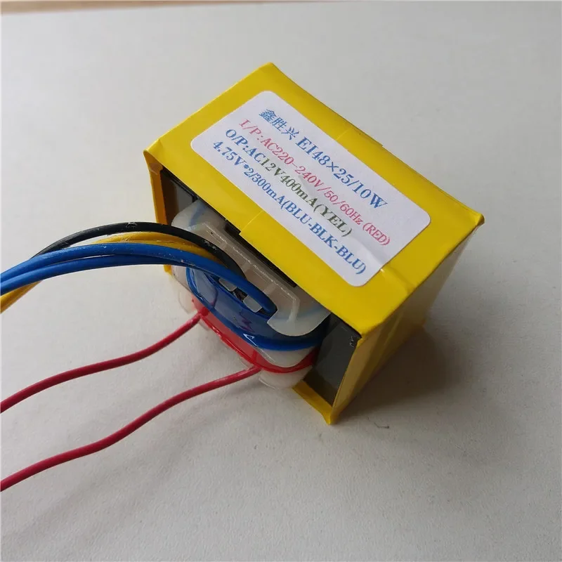 10W EI Transformer 220V To 12V 0.4A 4.75V-0-4.75V 0.3A EI48*25 for Galanz Air Conditioning 4824E-KDB-11A Power Transformers