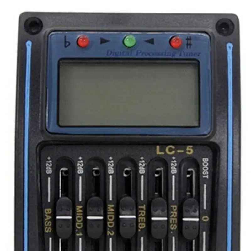 5-Band Prener LC5 Acoustic Guitar Pickup Preamp EQ LCD Tuner Piezo Equalizer - view 3