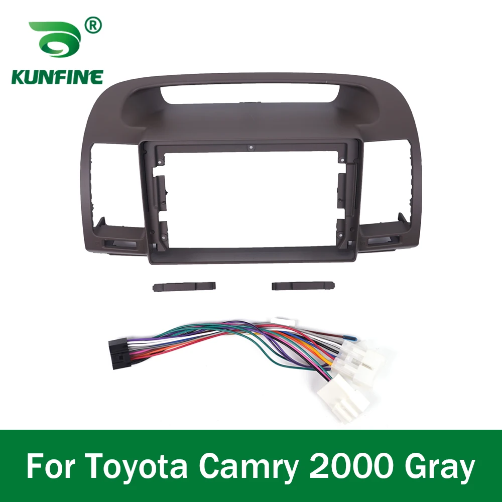 Car GPS Navigation Stereo For Toyota Camry 2000 - 2006 Gray  Radio Fascias Panel Frame Fit 2Din 9 inch In Dash headunit screen