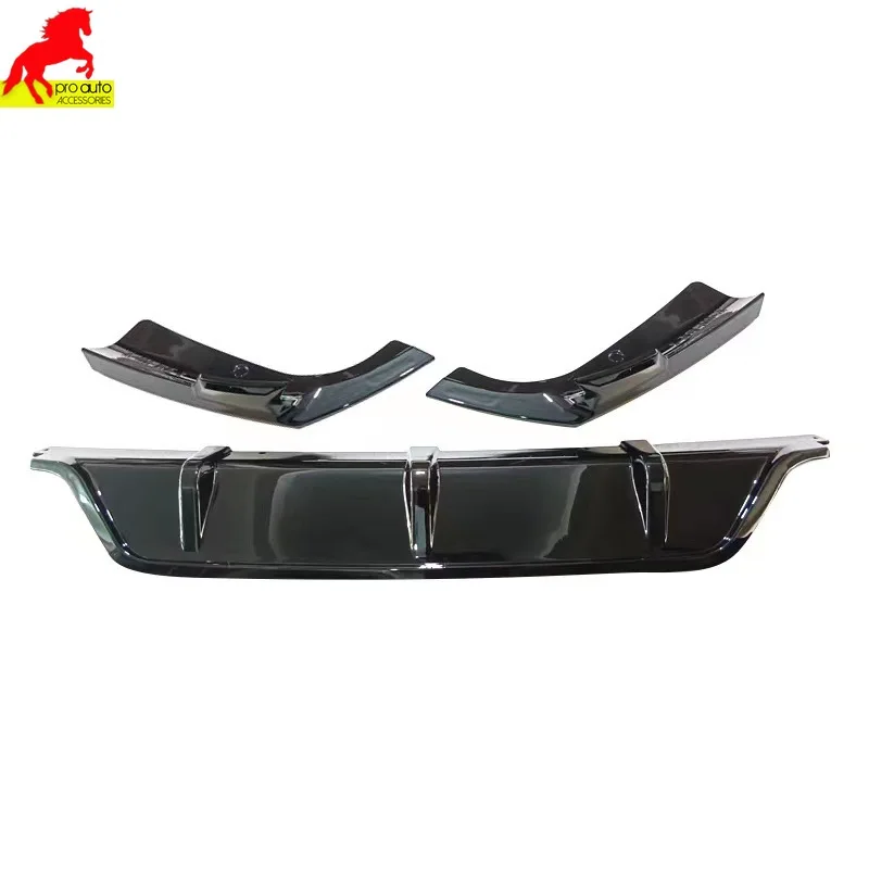 Suitable for 2020-2023 BMW X6 G06 Rear Bumper Lip Glossy Black 3-section Spoiler Diffuser Splitter Body Kit Cover Car Styling