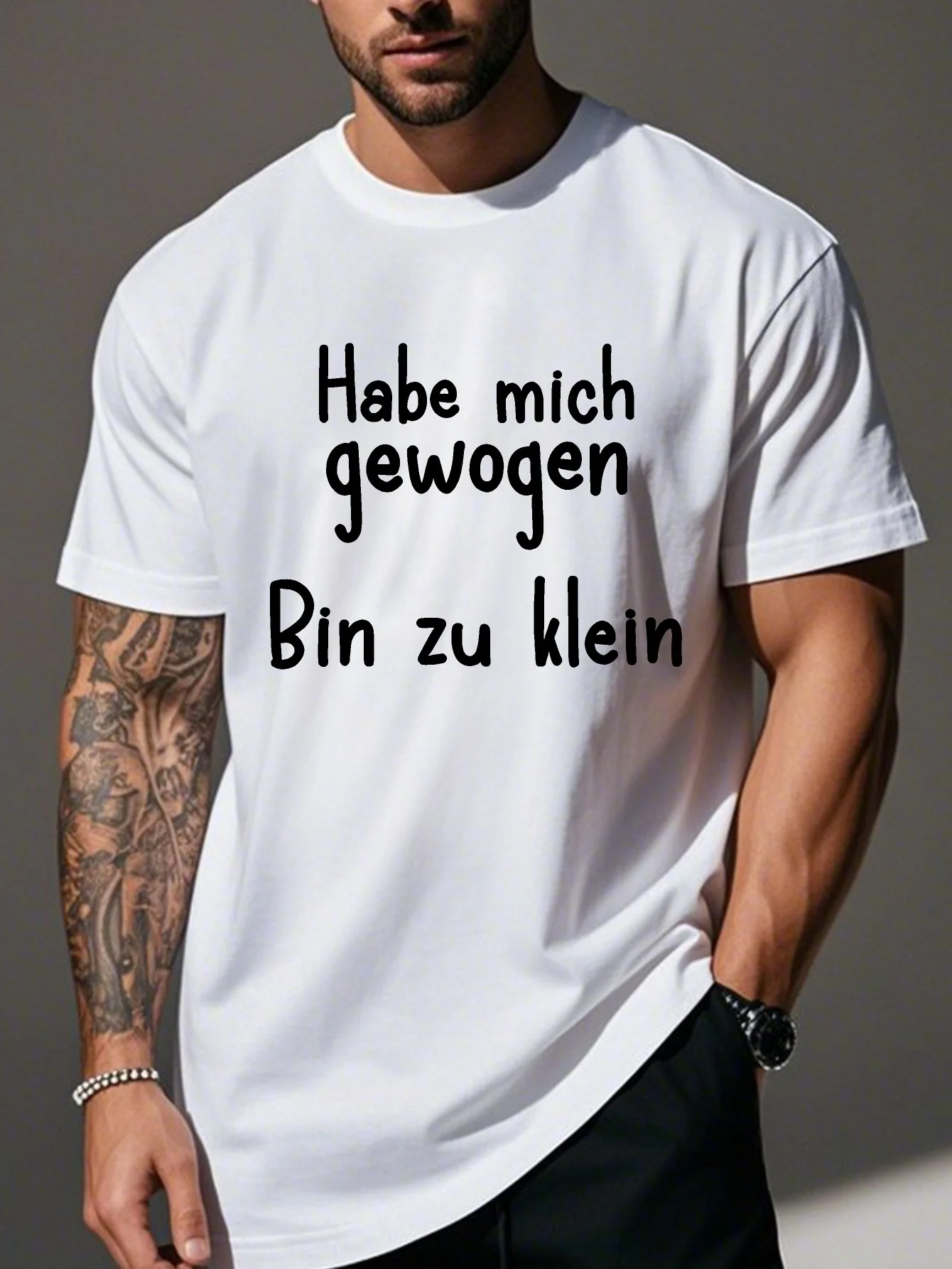 Men's German Funny Quote Summer Fashion T-shirt 