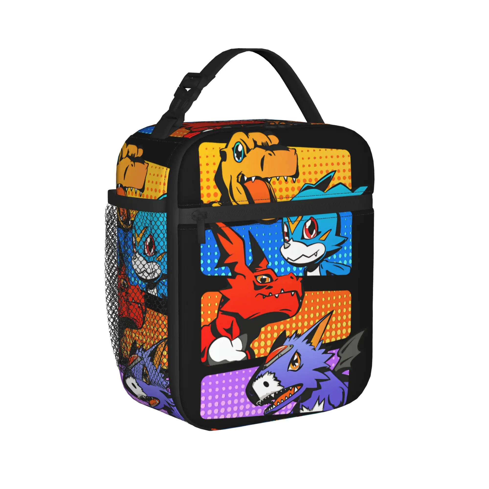Digimon Digit-allies Insulated Lunch Bags Thermal Bag Meal Container  Leakproof Tote Lunch Box for Men Women Work