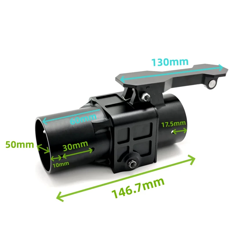 

1 шт. Горизонтальный быстросъемный складной кронштейн из алюминиевого сплава 50 мм, грузоподъемность 30 кг, для крепления сельскохозяйственного дрона/устройства доставки