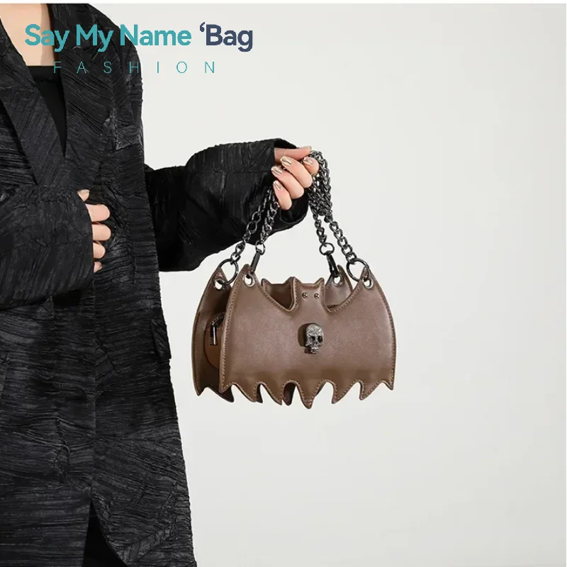 

Black Bat Shape Crossbody Bag For Women Cartoon Shoulder Bag High Quality Pu Leather Halloween Funny Phone Purse