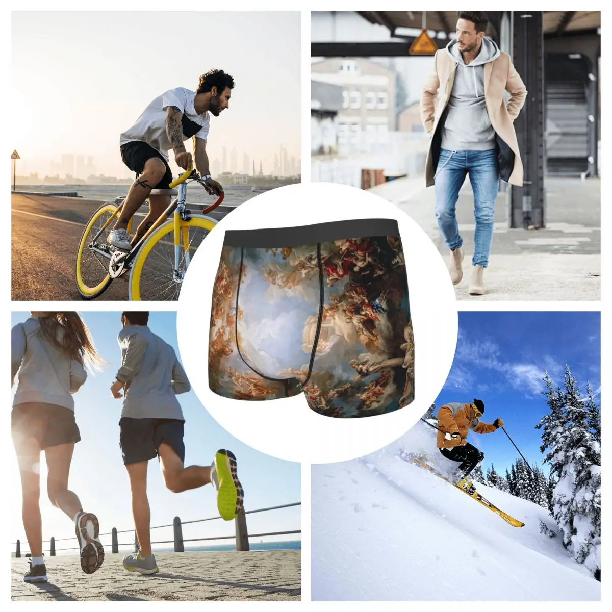 Boxer Mutande Pantaloncini Precoce Rinascimentale Una Mutandine Intimo morbido da uomo per Homme Uomo Regalo fidanzato