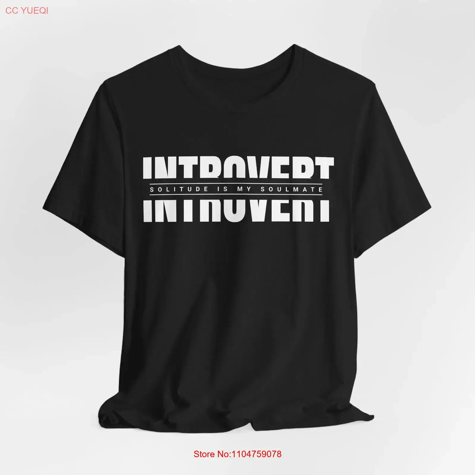Introvert Soulmate T Shirt Funny for Introverts Solitude Lover Casual Black Comfortable Everyday Wear vintage Washed Stylish