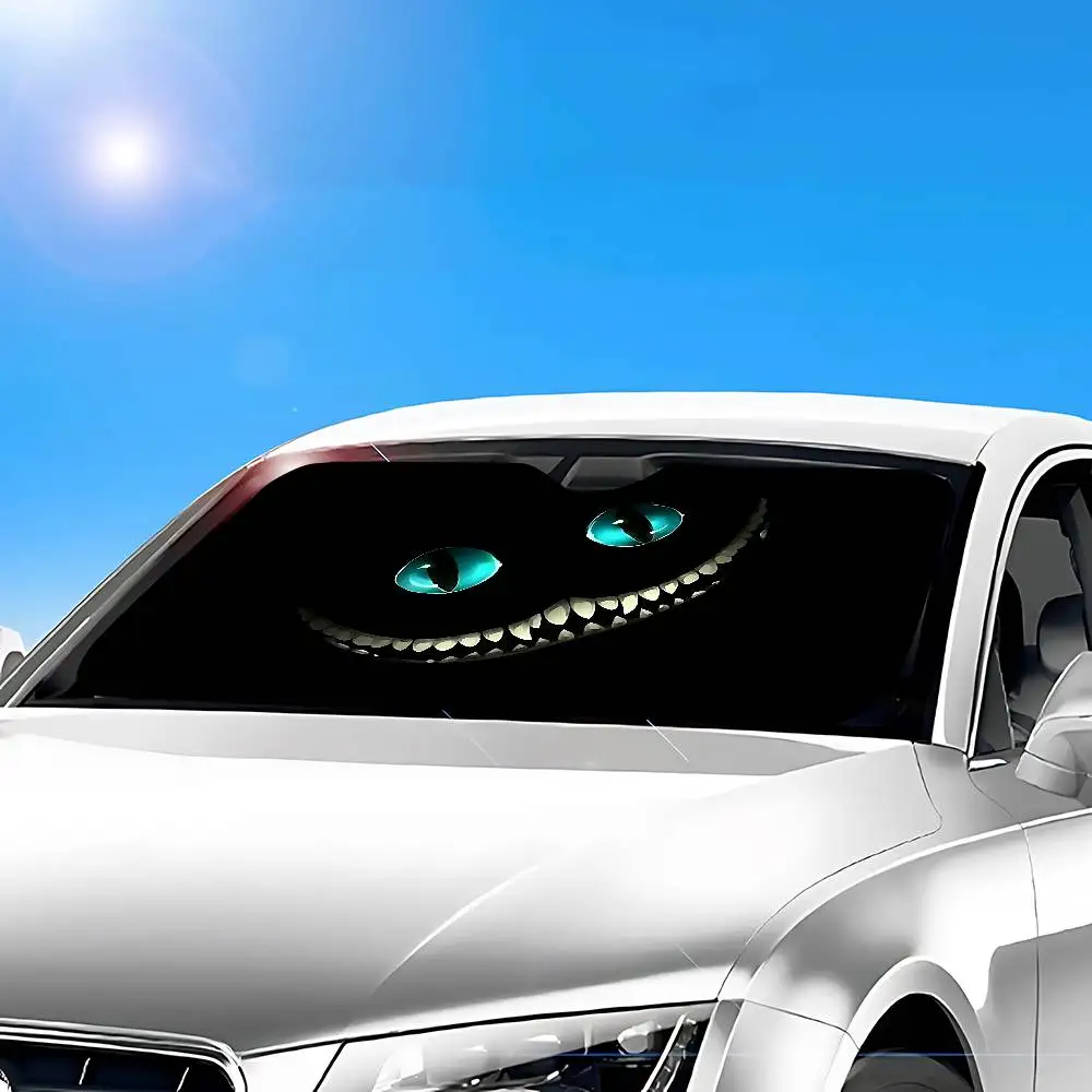Аниме C-cheshire Cat автомобильный солнцезащитный козырек 130x70 см автомобильный солнцезащитный козырек на лобовое стекло защита от ультрафиолета авто козырек аксессуары для автомобиля