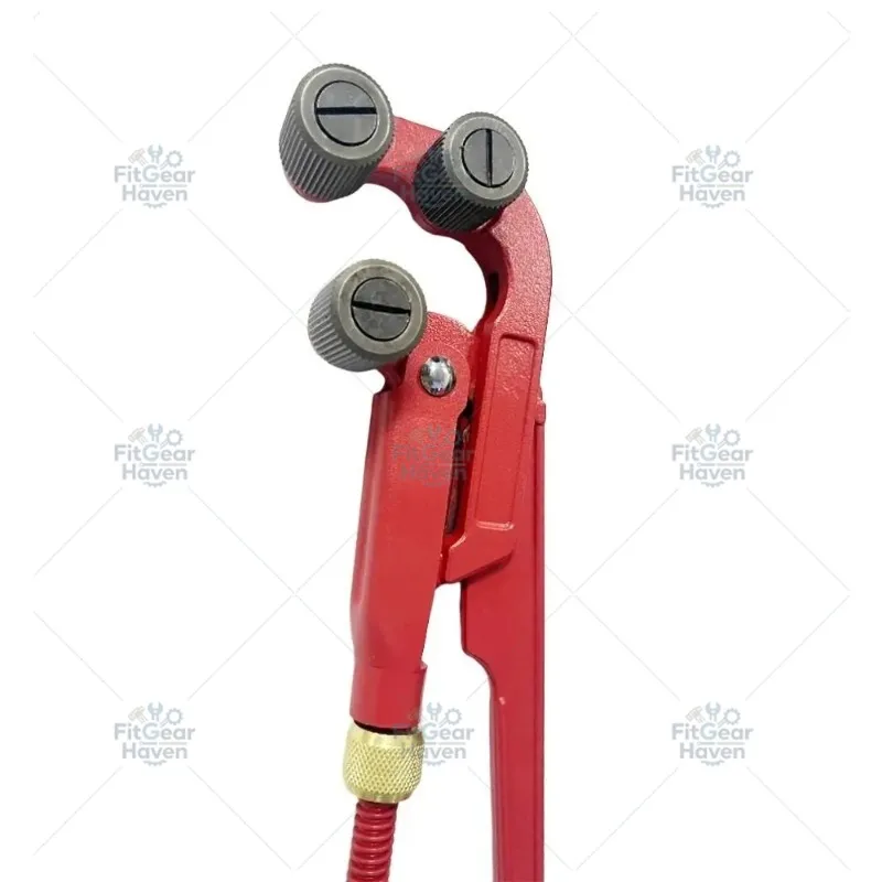Precision Manual Pipe Threader with Pressure Roller Sleeve – Repair Damaged Threads & Expand Pipes