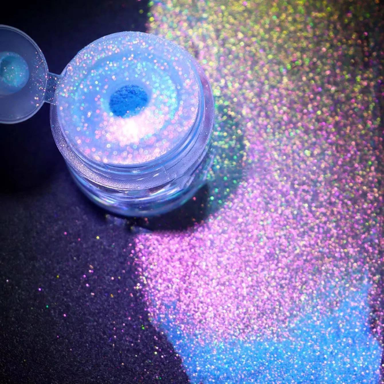 

1g Sparkle sparkly multichrome loose pigment powder rainbow duochrome aurora