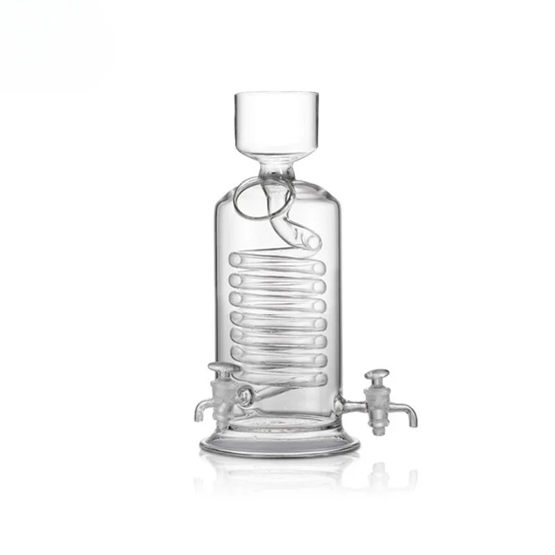 Cooling glass for tea and coffee cooler, cold kettle with faucet large-capacity wine cup