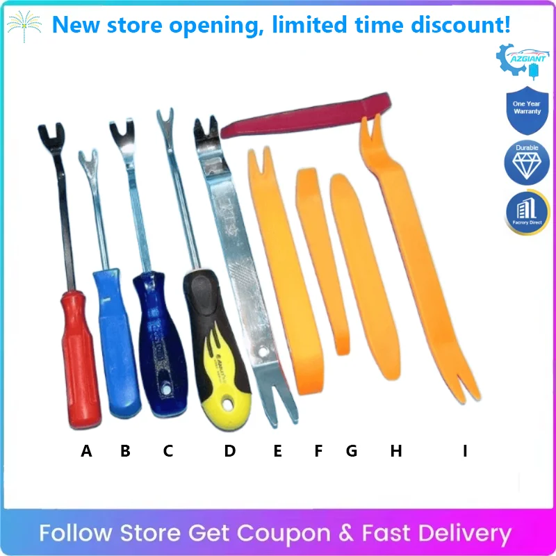 

Universal Car Interior Trim Removal Tool Door Panel Clip Pry Bar for Navigation Audio Disassembly Pry Tool for Glue Clip Removal