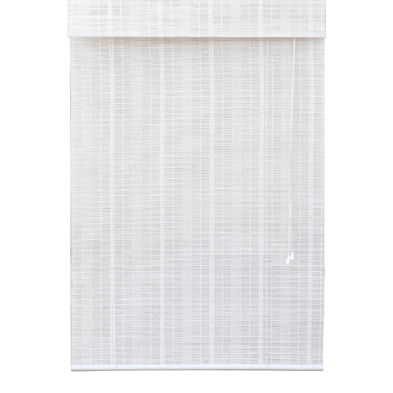 Fashion White Color Bamboo Roller Blinds for Window Blackout, Printed Curtain Shutter, Vintage Porch, Living Room, Bedroom