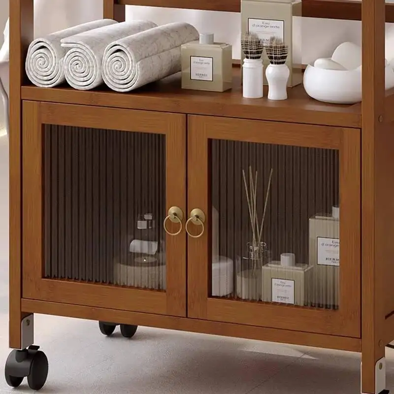 Trendy Moving Salon Trolley Beauty Hairdresser Modern Nordic Trolley Cart Luxury Rotating Carritos Organizadores Salon Furniture