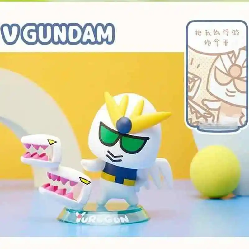 Bandai Namco YuruGun Gundam Scatola cieca astratta Unicorno Q Carino QMSV Modello da gioco alla moda Giocattolo da collezione