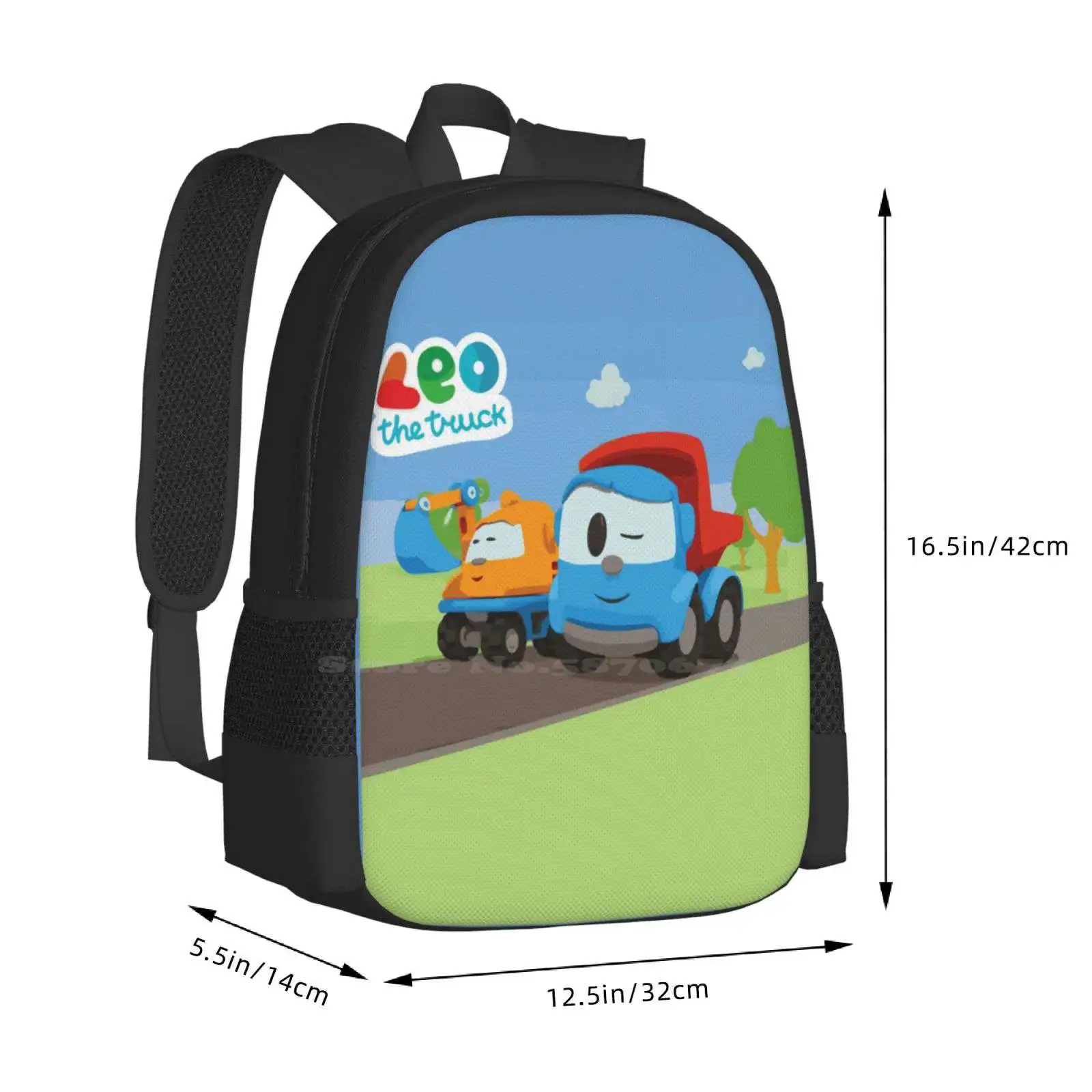 Leo And Lifty Hot Sale Schoolbag Backpack Fashion Bags Leo The Truck The Inquisitive Truck Kids Baby Babies Cartoon Trucks Dump