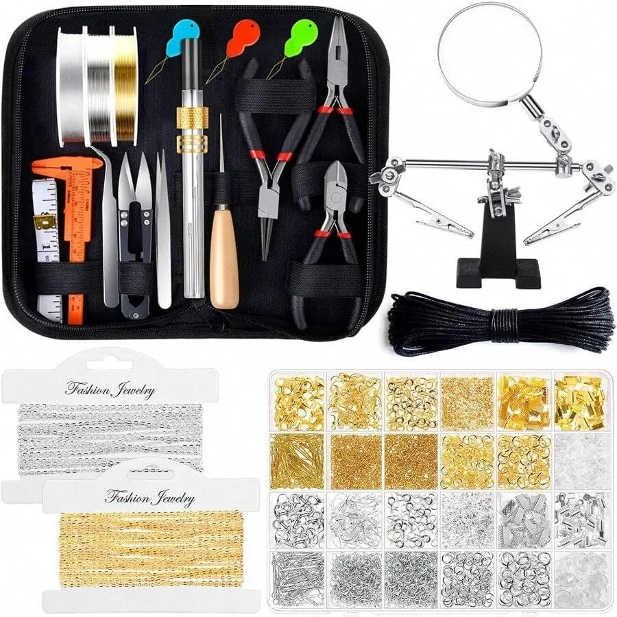 

Shynek Jewelry Making Kits For Adults, Jewelry Making Supplies Kit With Jewelry Making Tools, Earring Charms, Jewelry Wires, Je