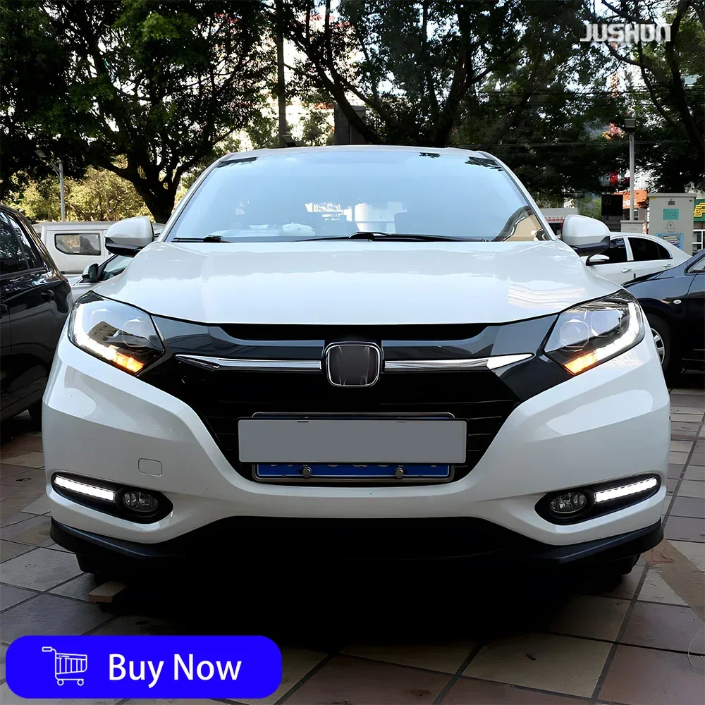 

For Honda Vezel HR-V XR-V 2014-2018 Car Front Lamps Auto Headlights Assembly Upgrade LED 2 Projector Lens Tool Accessories