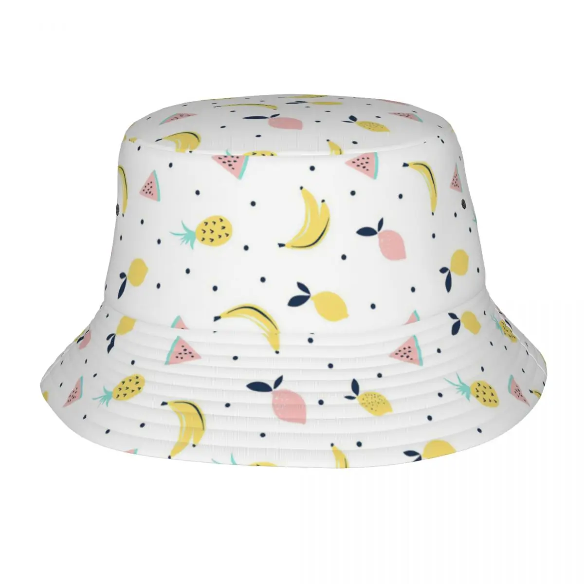 Cute Fruits Bucket Hats Beach Hatwear Merch Banana Fishing Fisherman Hat for Camping Woman Bob Hat Foldable