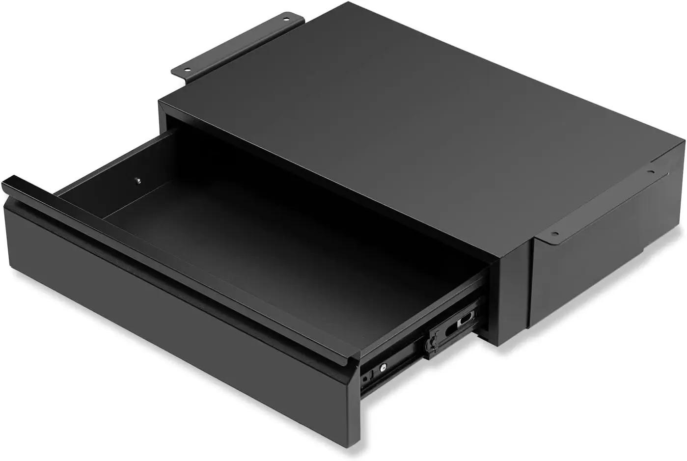 

1 Pack Under Desk Drawer 18", Pull-out Storage Organizer with Large Slide Extension Mounted Under Flat Wooden Table or W