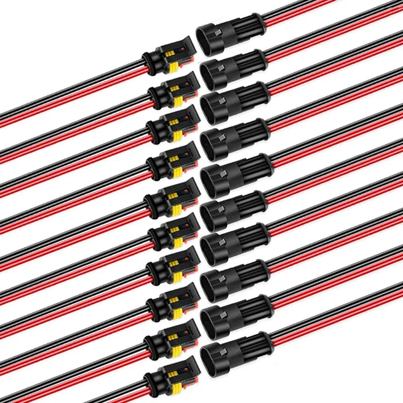 16 awg wasserdichte Kfz-Stecker Buchse 2-polig mit Kabel für Auto Motorrad Roller Marine 16 awg wasserdichte Kfz-Stecker Buchse 2-polig mit Kabel für Auto Motorrad Roller Marine