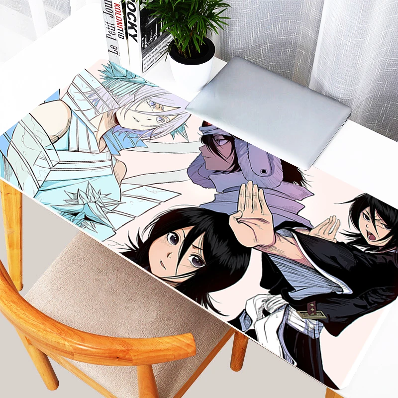 

Mouse Pad Japan Anime HD Print Mousepad PC Bleach Gaming Accessories Desk Mat Laptop Sexy Kuchiki Rukia Kawaii Girl Keyboard Pad