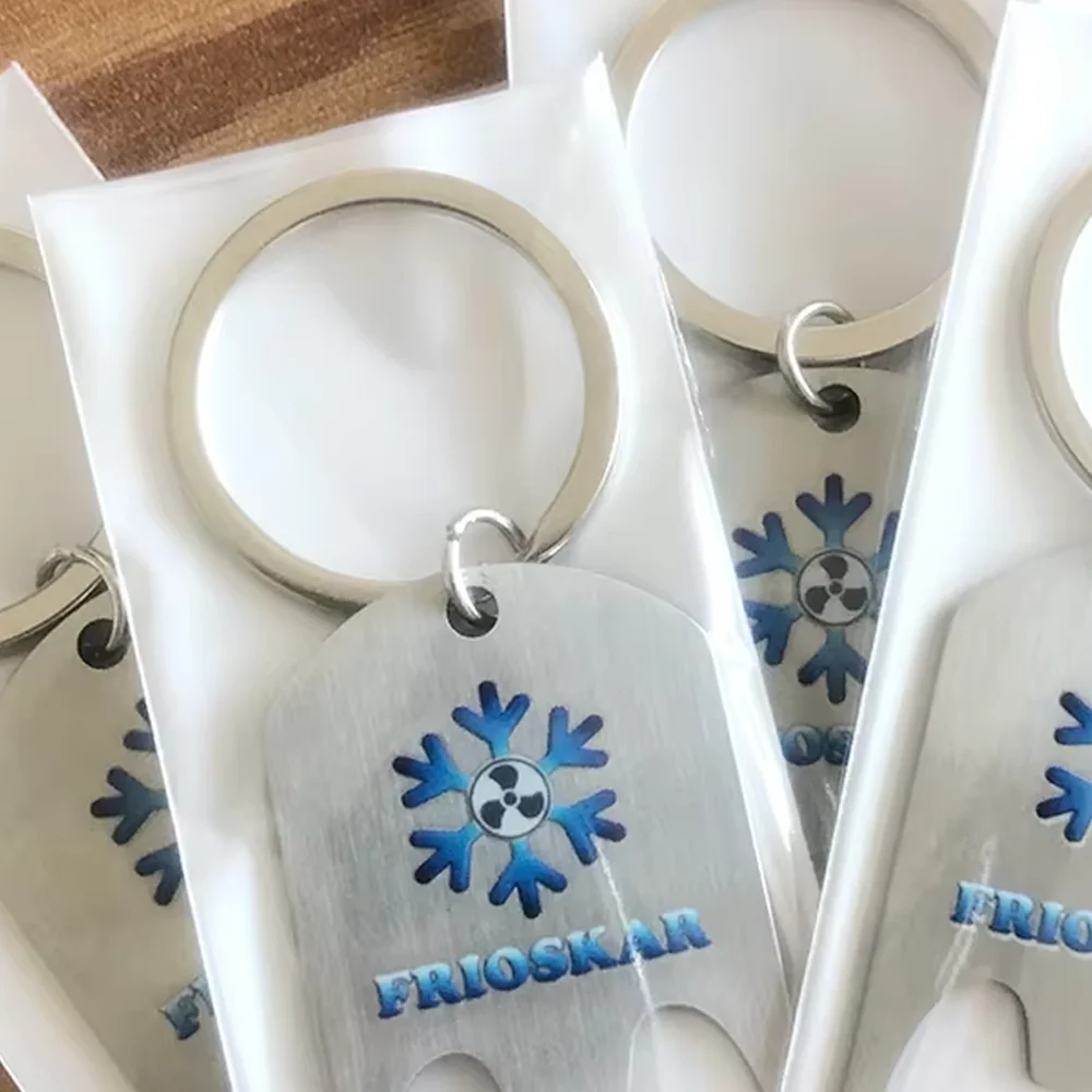 Custom Company Logo Stainless Steel Key Chain Personalized Bottle Opener Keepsake Gift Anniversary Gifts - view 5