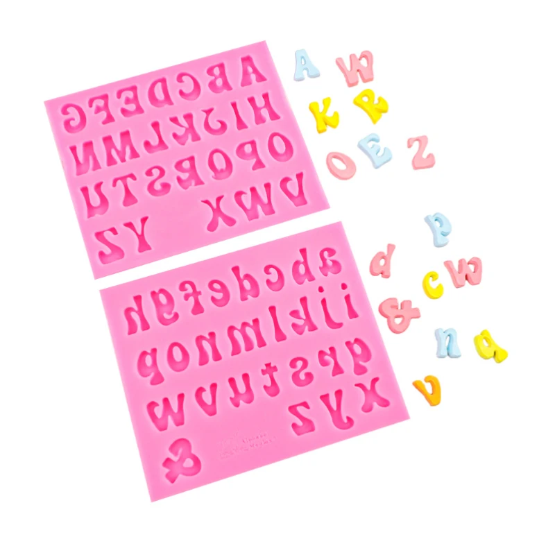 1 قطعة قالب سيليكون الأبجدية الأرقام العربية DIY بها بنفسك اليدوية الشوكولاته حلوى البسكويت كعكة الديكور أدوات الخبز