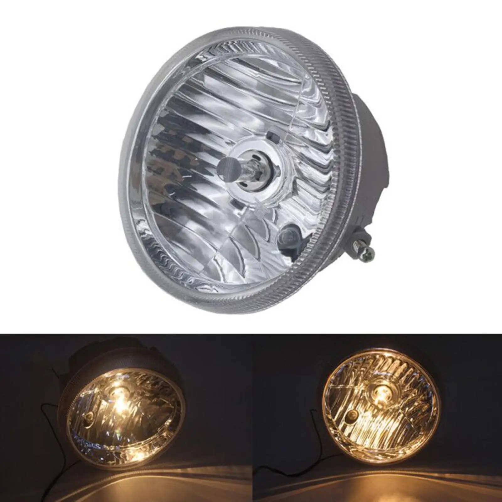 Vespa Vorne Lampe Durable White Front Headlight 135mm Metal Plastic for Vespa LX 50 Night Visibility