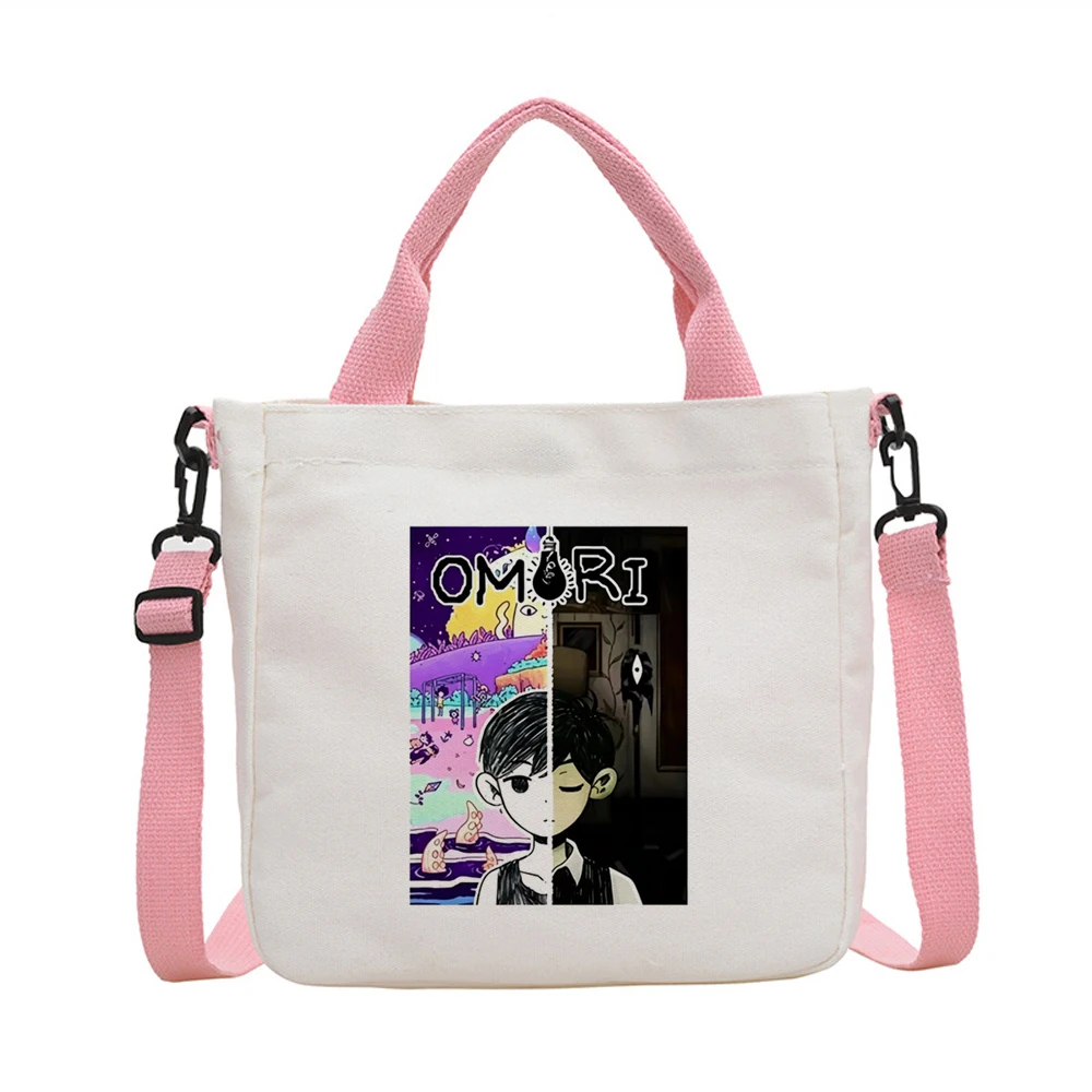 Omori tote bag shopper foldable bolsas de tela grocery canvas  femme