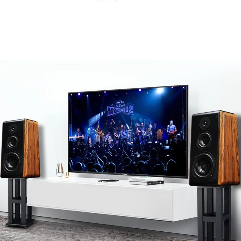 20-200w 8 Zoll Holz passive Lautsprecher Fieber Hifi Audio Heimkino-System Bücherregal Lautsprecher Blue teeth Verstärker Sound Lautsprecher