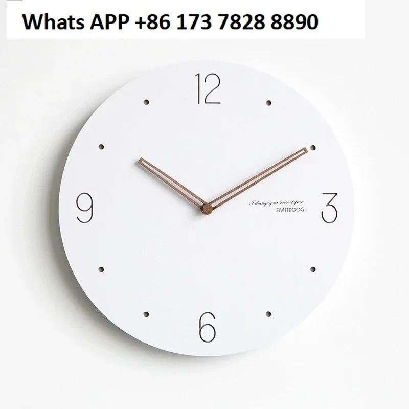 EMITDOOG clock wall clock living room creative modern simple Nordic clock wall wall home bedroom silent hanging watch