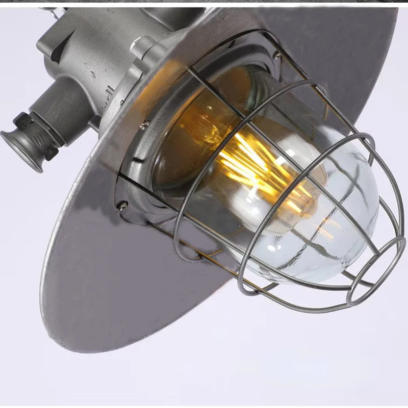 American Retro Loft Chandelier Silver Industrial Iron Chandelier Cafe Pub Bar Study Restaurant Dining Room Kitchen Lighting Lamp