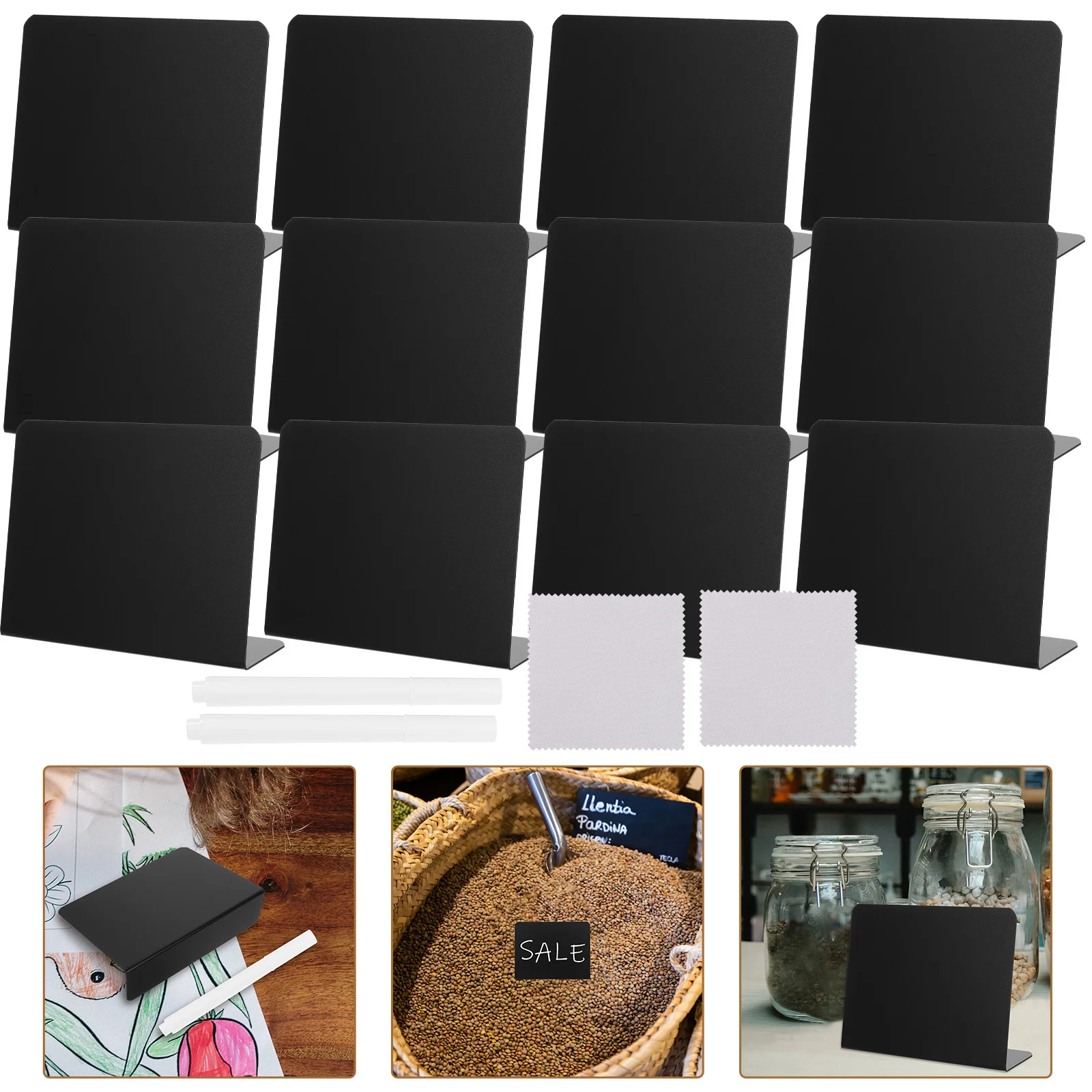 1 set 1 Set Mini Blackboards Multifunctional Chalkboards For Restaurant Menu Price Boards Desktop Display Signs Message Boards