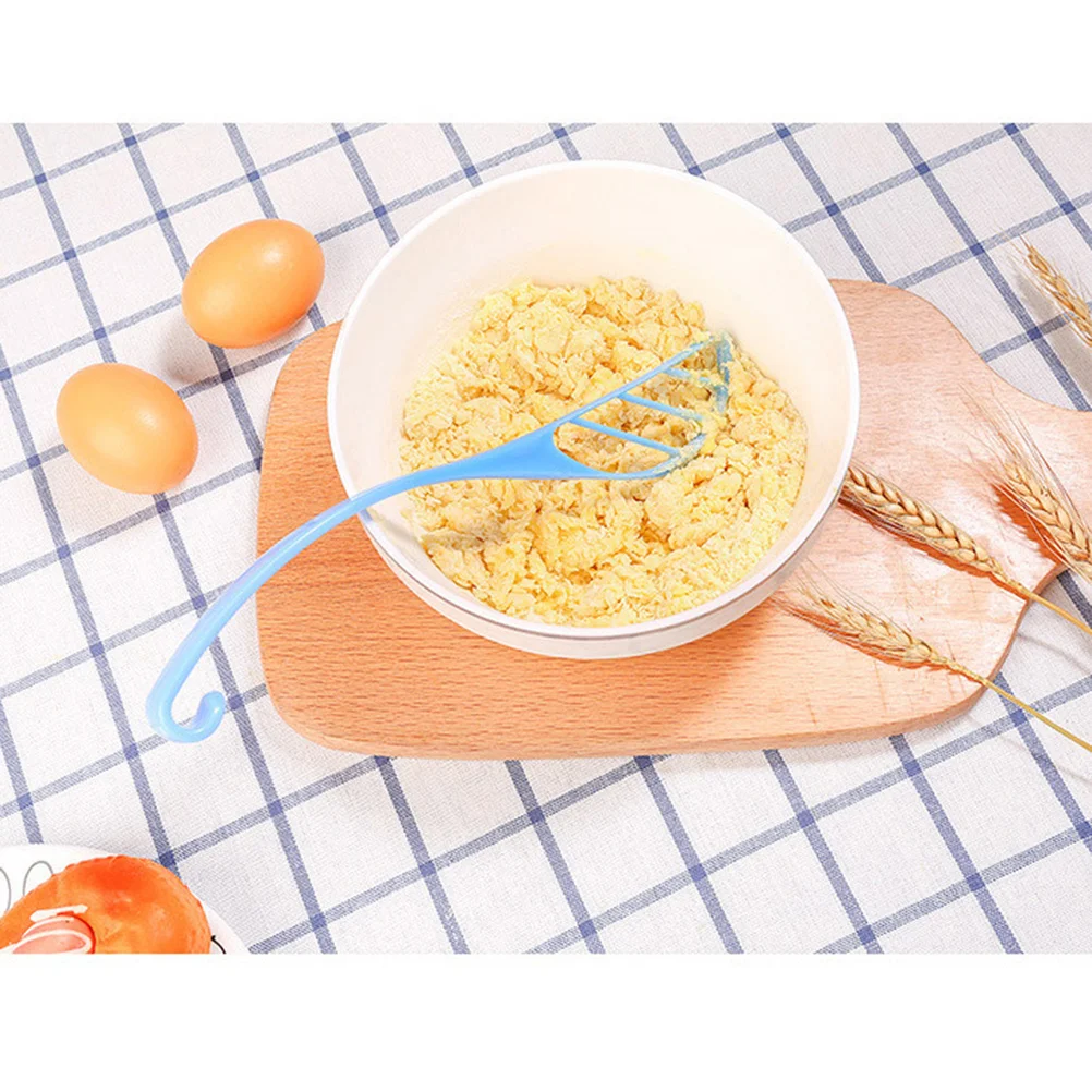 

Plastic Egg Dough Coffee Whisk Multipurpose Manual Whisk for Juice Oatmeal Flexible Easy Clean Dishwasher Safe