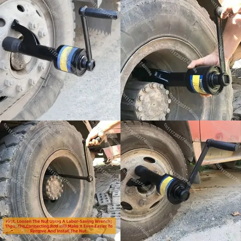 Labor Saving Deceleration Wrench for Truck Tire Disassembly High Torque Boost Sleeve Maintenance Tool Heavy Duty Wheel Nut