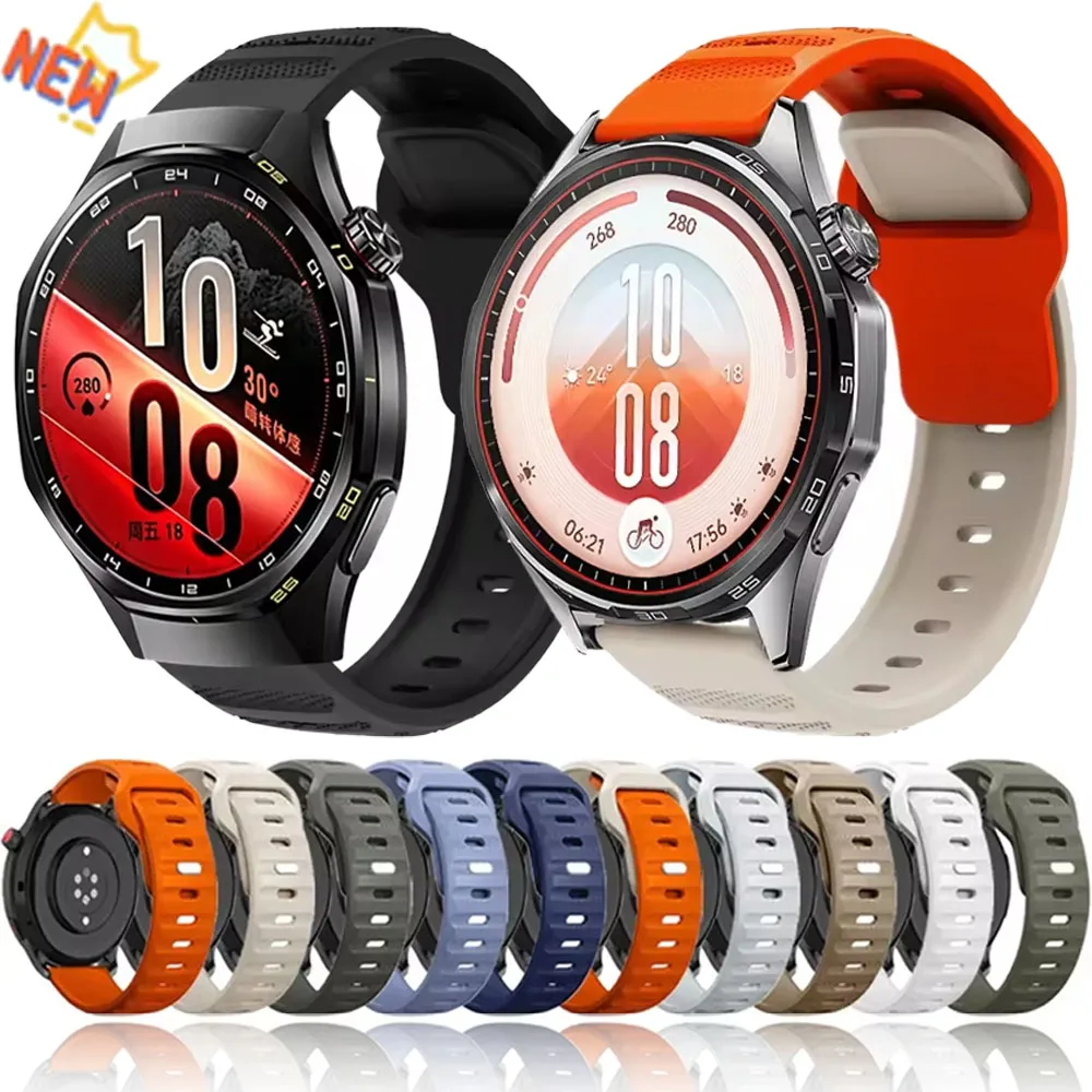 22mm 20mm Silicone Strap for Huawei Watch GT7 GT7 Pro 46mm Comfortable Watchband for Amazfit Active 3 2 Max/Balance 3-2 Correa