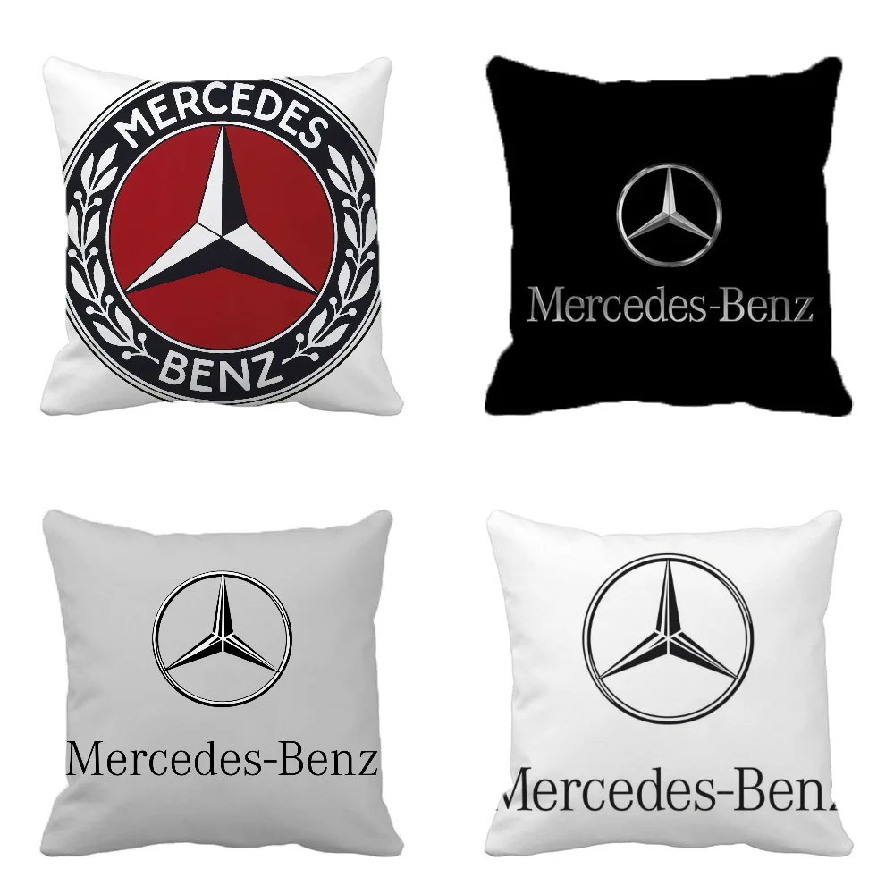 Mercedes Benz Room Decorating Items 45x45 Cushions Cover for Pillow Covers Decorative Luxury Ornamental Pillows Home Decoration