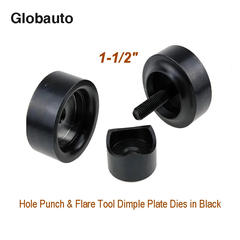 

Globauto 1-1/2" Hole Punch & Flare Tool Dimple Plate Dies in Black