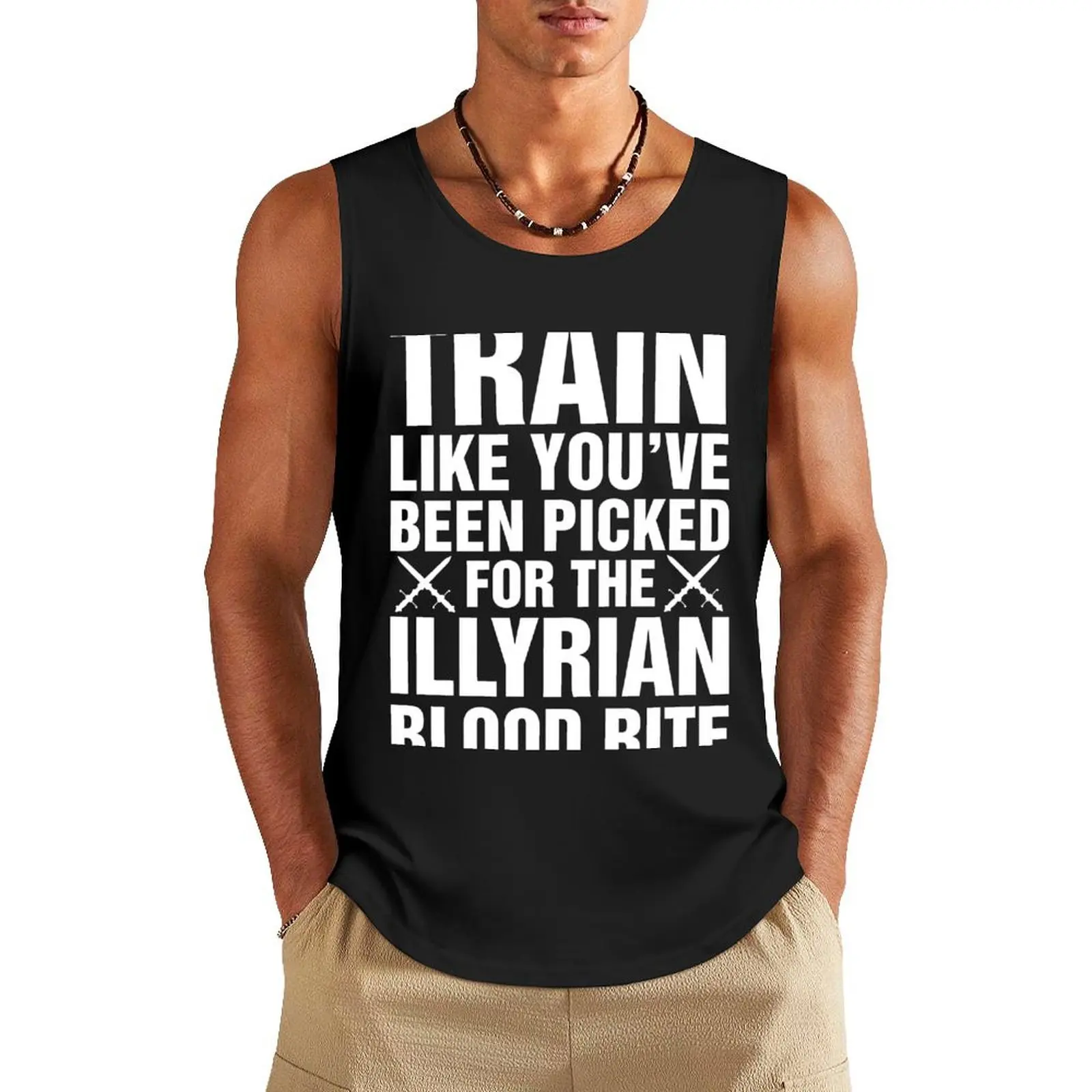 A Court of Mist and Fury, Illyrian Warriors, Rhysand, Feyre, Feysand, Train Like Tank Top Men's sports t-shirt t-shirt Men's