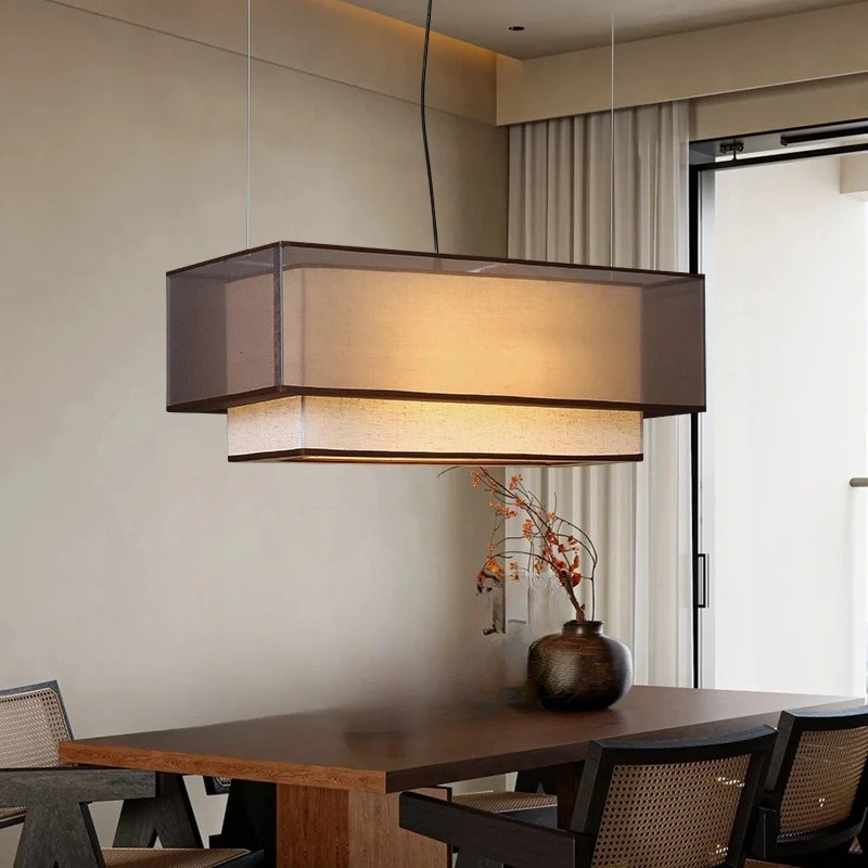 

Chandelier, dining hot pot restaurant dining table lamp retro villa homestay living room Chinese restaurant lamp