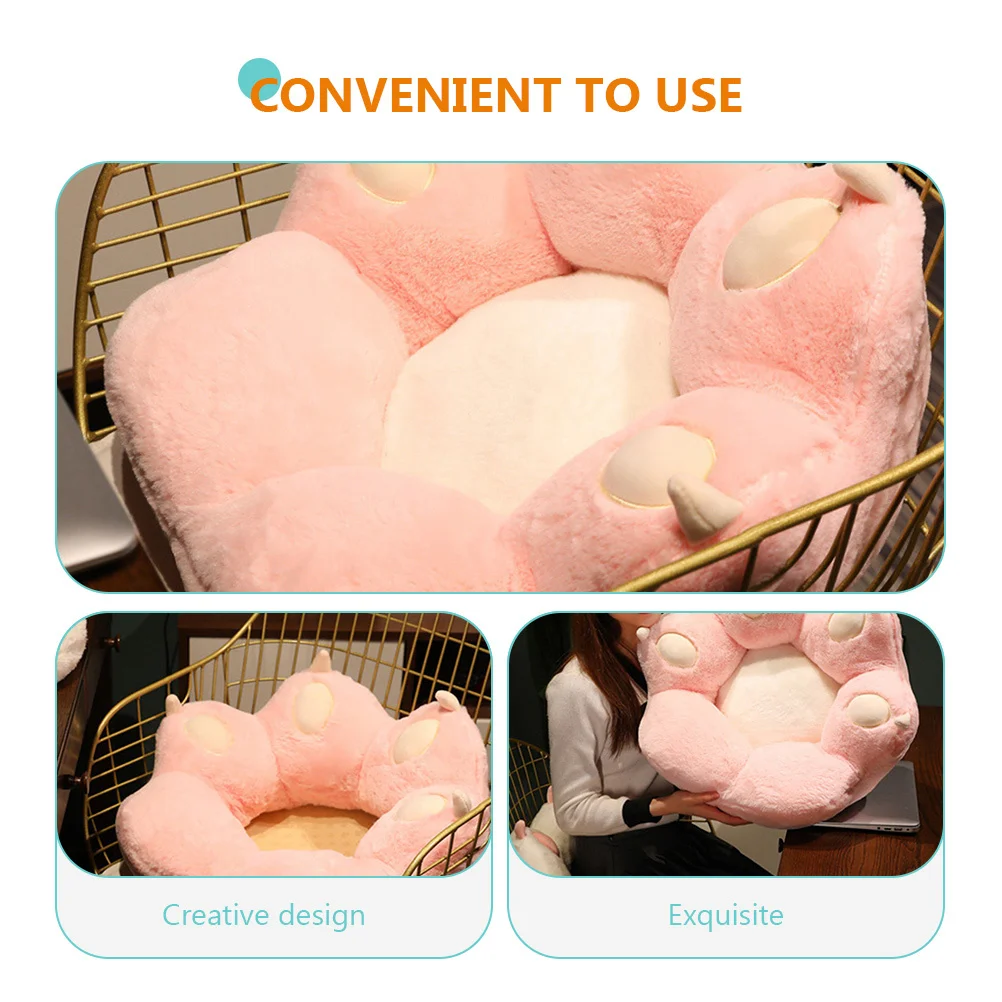 

Cat Paw Cushion Comfortable Chair Pad Cartoon Shape Home Office Sofa Bed Car Decor Soft Non-Deformed Long-Time Use