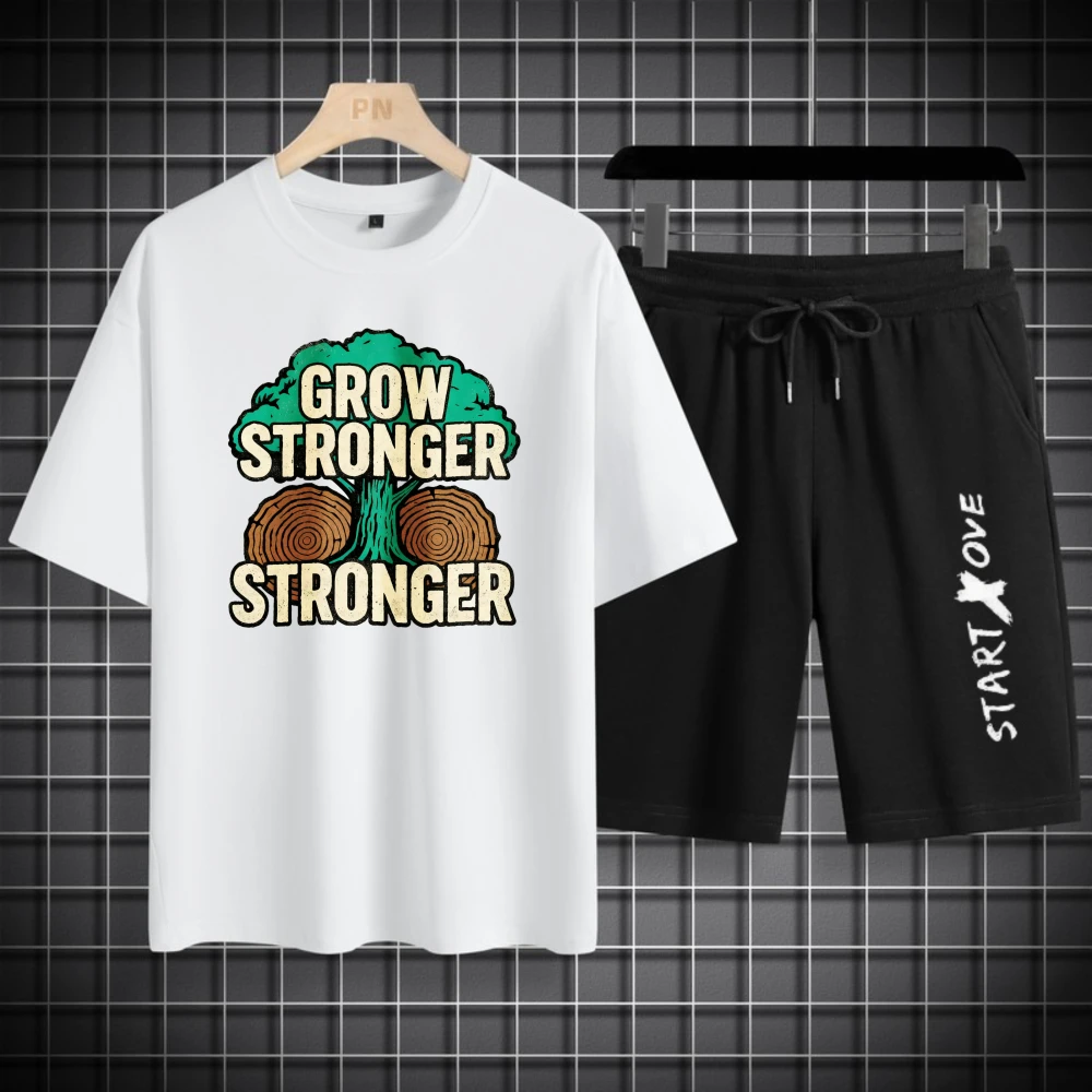 

Мужские футболки, комплекты с коротким рукавом + шорты, летние модные мужские костюмы, капельная одежда, комплект толстовок, полиэстер, дышащий