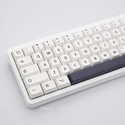 FENDAI Keycaps Dye Sublimation English/Russian/Japanese Keycap PBT XDA Profile White Pink Keycap For MX Mechanical Keyboard
