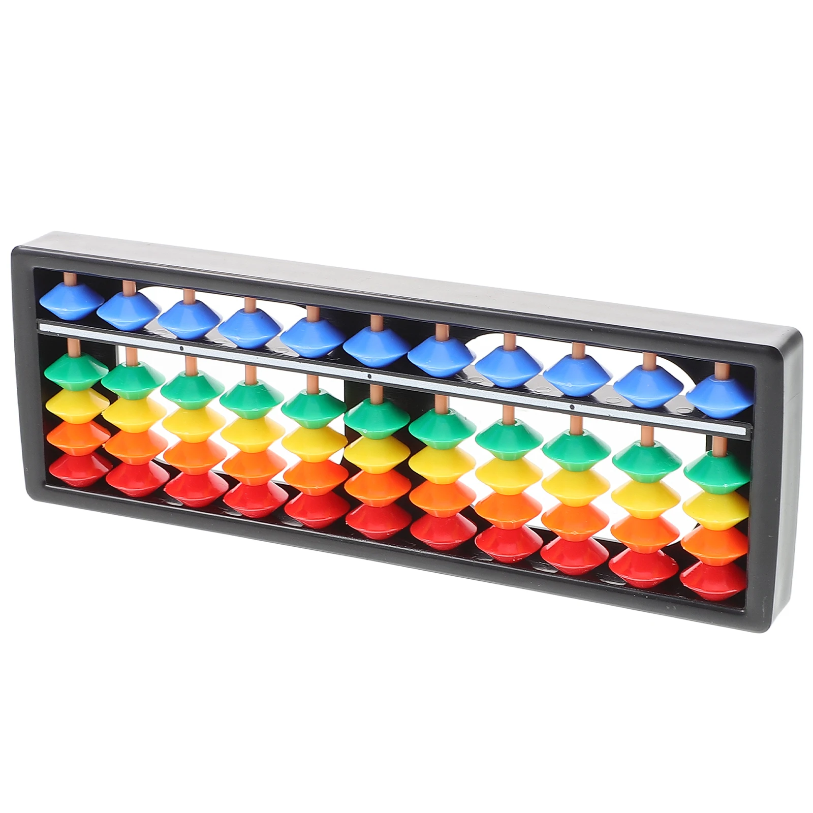 9 Row Colorful Plastic Abacus 5 Beads Each Row Math Learning Tool for Children Addition Subtraction Multiplication Division